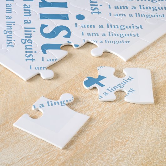 Ik ben een linguïstische puzzel legpuzzel (Zijkant)