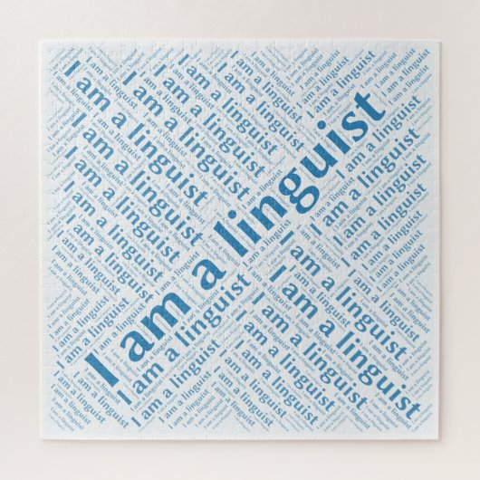 Ik ben een linguïstische puzzel legpuzzel (Verticaal)