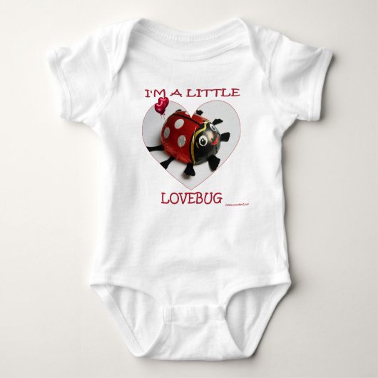 Ik ben een Little Love Bug Romper (Voorkant)