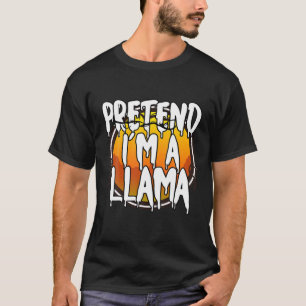 Ik ben een Llama Funny Lazy Halloween Costume C T-shirt