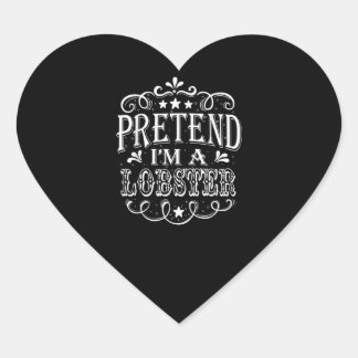 Ik ben een Lobster Costume van het laatste moment, Hart Sticker