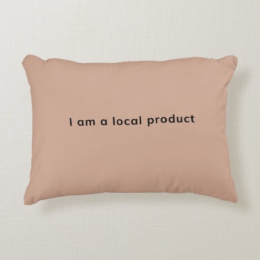 Ik ben een lokaal product accent kussen (Voorkant)