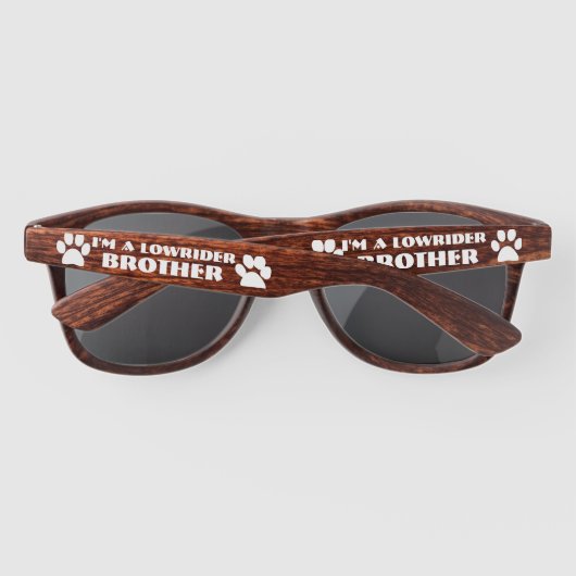 Ik ben een Lowrider Brother Zonnebrillen (Achterkant)