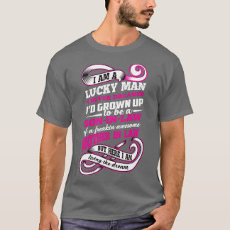 IK BEN EEN LUCK MAN SON IN WET T-SHIRT