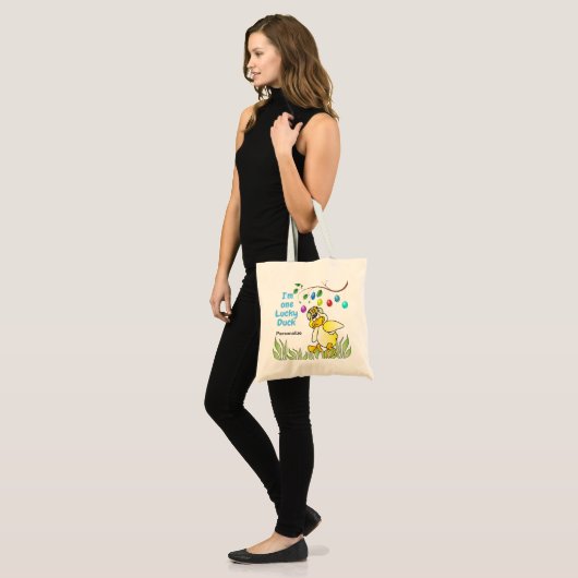 Ik ben een Lucky Duck Tote Bag (Voorkant (model))