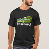 Ik ben een Lucky Grampa Shamrock St Patricks Day P T-shirt (Voorkant)