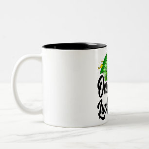 Ik ben een Lucky Nurse Shamrock Top Hat St Patrick Tweekleurige Koffiemok