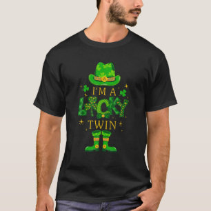 Ik ben een Lucky Twin Leprechaun St Patrick's Day T-shirt