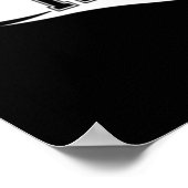 Ik ben een luie regenvleugel van drakenvuurwitte l poster (Hoek)