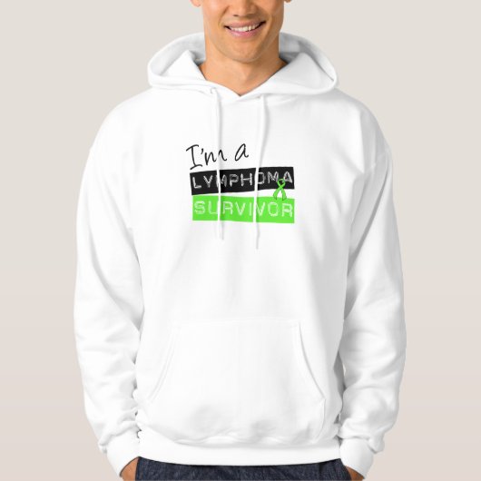 Ik ben een Lymfoom Survivor Hoodie (Voorkant)