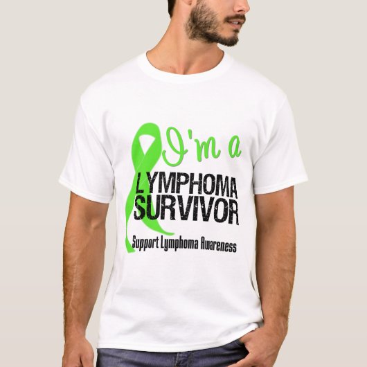 Ik ben een Lymfoom Survivor T-shirt (Voorkant)