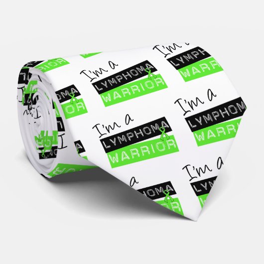 Ik ben een Lymphoma Warrior Stropdas (Opgerold)
