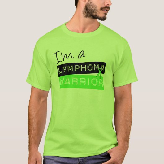 Ik ben een Lymphoma Warrior T-shirt (Voorkant)