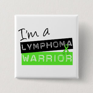Ik ben een Lymphoma Warrior Vierkante Button 5,1 Cm