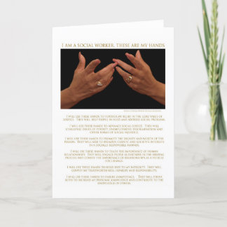 Ik ben een maatschappelijk werker, dit zijn mijn h kaart