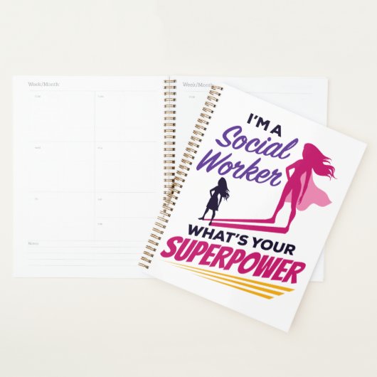 Ik ben een maatschappelijk werker wat je Superpowe Planner (Display)