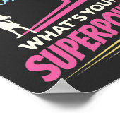 Ik ben een maatschappelijk werker wat je Superpowe Poster (Hoek)