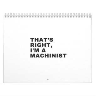 IK BEN EEN MACHINIST KALENDER