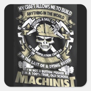 Ik ben een Machinist Sticker