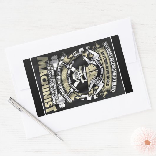 Ik ben een Machinist Sticker (Envelop)