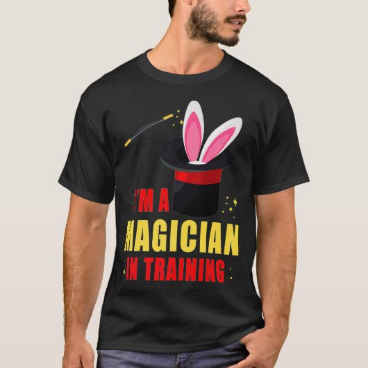 Ik ben een Magicus in de training Magic Wand Pet B T-shirt (Voorkant)
