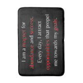 Ik ben een magneet voor overvloed en succes badmat (Voorkant Verticaal)