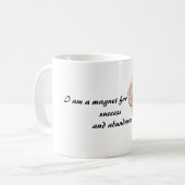 Ik ben een magneet voor succes, overvloed, Bevesti Koffiemok (Voorkant links)