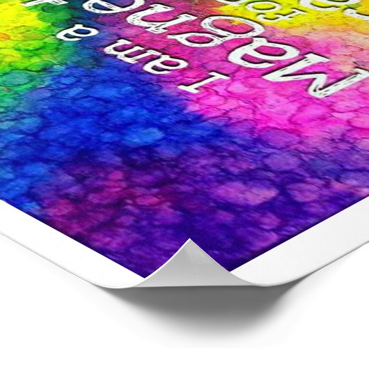 Ik ben een magneet voor wonderen poster (Hoek)