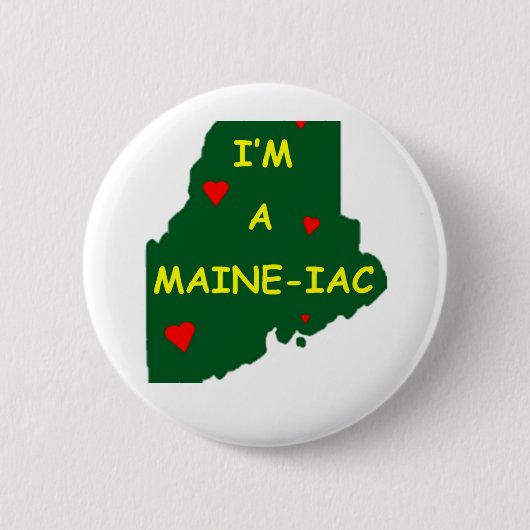 IK BEN EEN MAINE IAC RONDE BUTTON 5,7 CM (Voorkant)