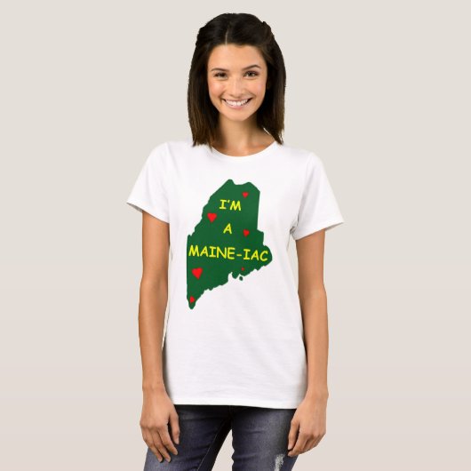 IK BEN EEN MAINE IAC T-SHIRT (Voorkant volledig)