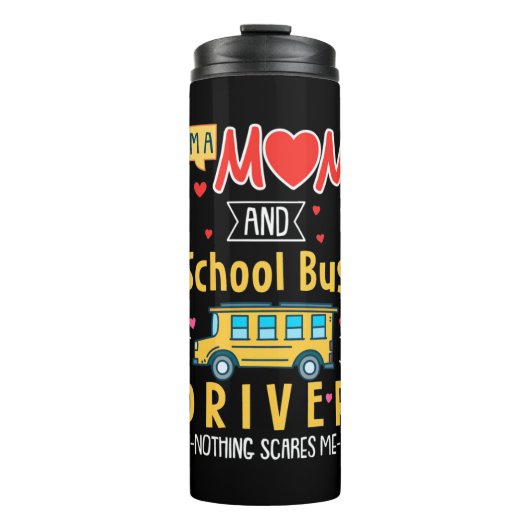 Ik ben een mam- en schoolbuschauffeur thermosbeker (Voorkant)