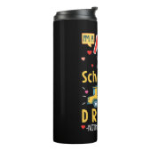 Ik ben een mam- en schoolbuschauffeur thermosbeker (Gedraaid links)