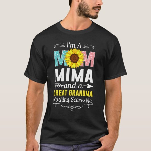 Ik ben een mam Mima en een grote grootmoeder... ni T-shirt (Voorkant)