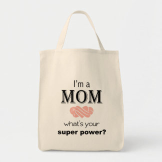 Ik ben een mam supersnelle canvas tas