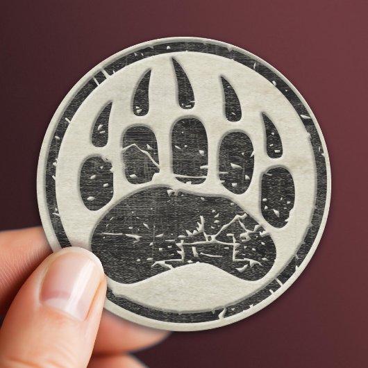 Ik ben een MAMA GRIZZLY Ronde Sticker