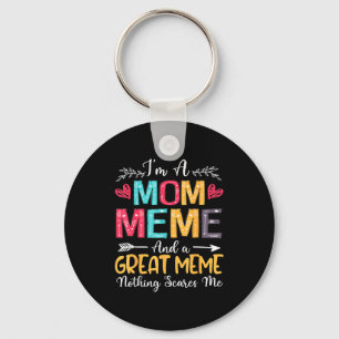Ik ben een mama meme geweldige meme gelukkige moed sleutelhanger