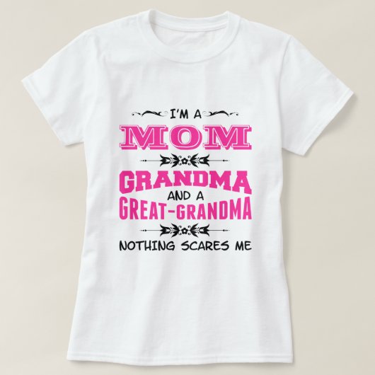 Ik ben een mama, oma en een grote oma t-shirt (Design voorkant)