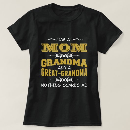 Ik ben een mama, oma en een grote oma t-shirt (Design voorkant)