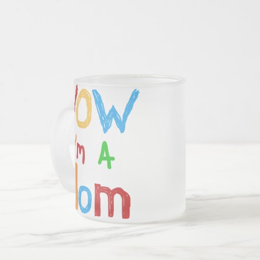 Ik ben een mama T-shirts en GIfts Matglas Koffiemok (Voorkant links)