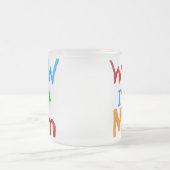 Ik ben een mama T-shirts en GIfts Matglas Koffiemok (Center)