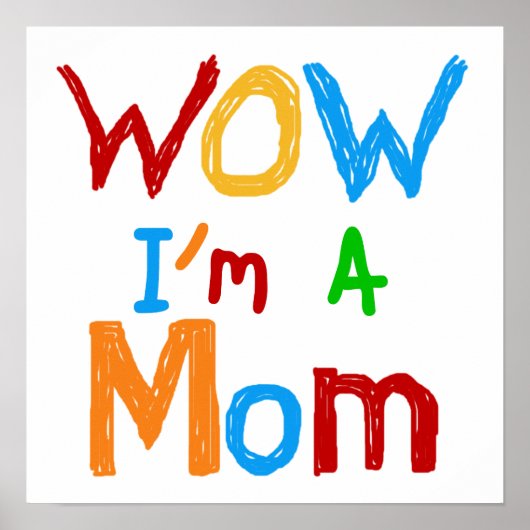 Ik ben een mama T-shirts en GIfts Poster (Voorkant)