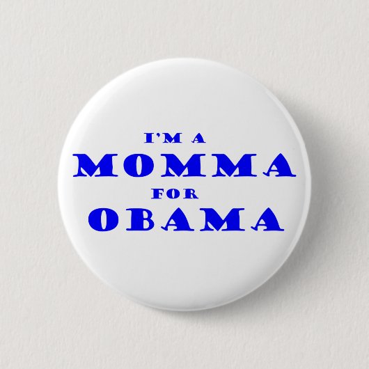 Ik ben een mama voor Obama Ronde Button 5,7 Cm (Voorkant)