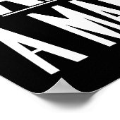 Ik ben een Man - Burgerrechten - Zwart-wit Poster (Hoek)