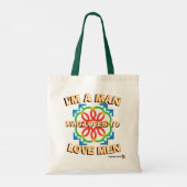 IK BEN EEN MAN...Tote Bag Tote Bag (Achterkant)