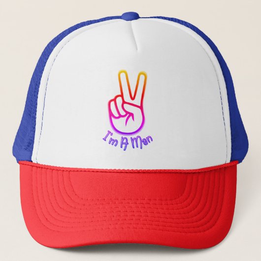 Ik ben een Man Trucker Hat Pet (Voorkant)