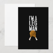 Ik ben een Man Turkije Thanksgiving TShirts, Turki Kaart (Voorkant / Achterkant)