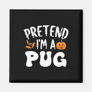 Ik ben een Man van een pug Halloween Costume Kinde Magneet