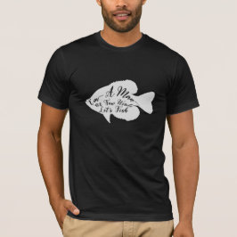 Ik ben een Man van weinig woorden SVG gecontroleer T-shirt