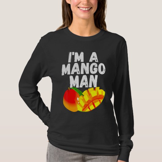 Ik ben een Mango Man Juicy Mango T-shirt (Voorkant)
