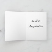 Ik ben een marathoner gefeliciteerd kaart (Binnen)